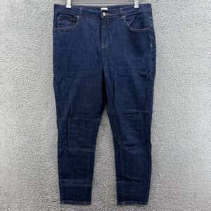 A New Day High Rise Dark Wash Tapered Straight Leg Women's Mom Jeans‎ Size 12
